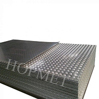 Лист алюминиевый 3х1500х6000, рифление квинтет, марка АМГ2Н2Р в Сургуте цена